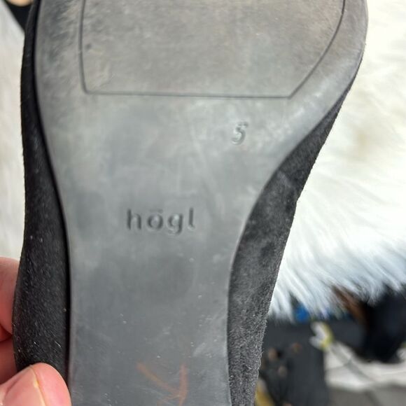 Hogl Claire Black Suede Heels Sz UK 5 - Picture 6 of 7